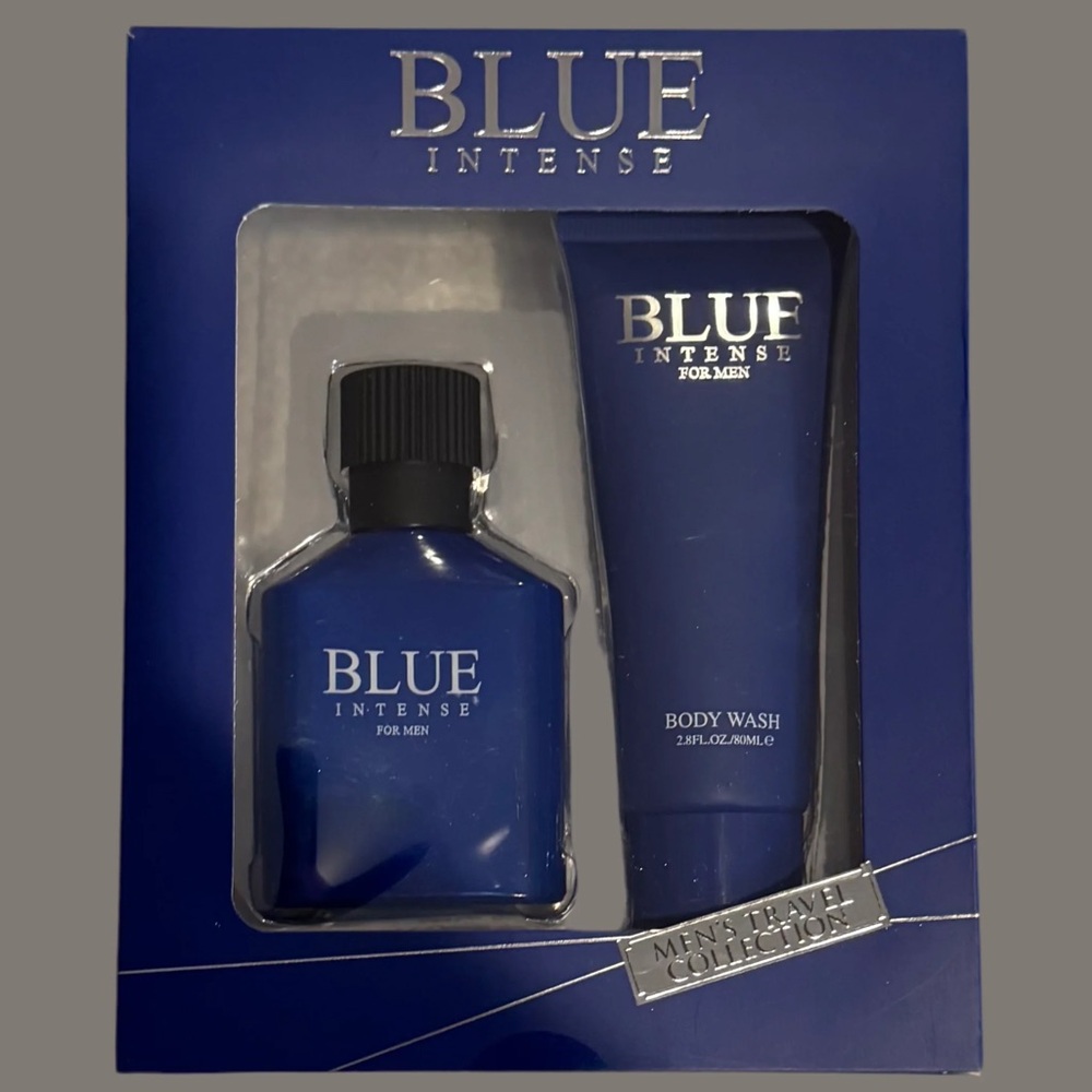 NIB Men’s Blue Intense 2-Piece Travel Collection